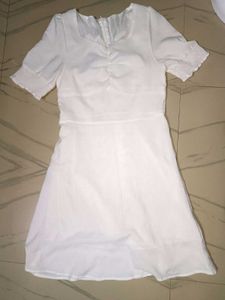 Elegant White Midi Dress