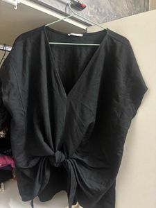 Zara knot tie top