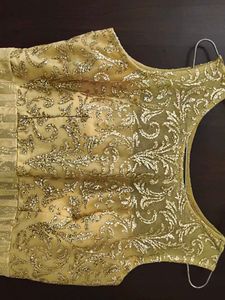 Elegant Gold Embellished Dress