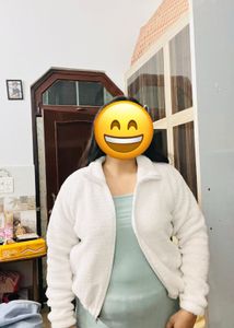 White Fleece Fur Jacket