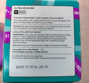 SUGAR POP Ultra HD Blush 01 Rose