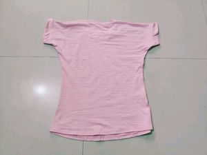 Cute Pink Striped Tee