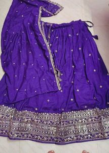 Elegant Purple Lehenga Choli Set