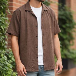 Brown Short Sleeve Shirt