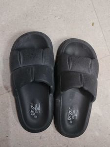 Ginger Black Pool Slides - Size 36