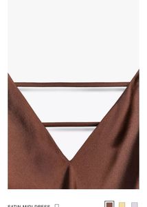 Zara Satin Midi Dress