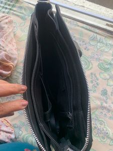 Black Leather Handbag