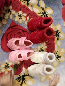 🤩Velvet Baby Boots