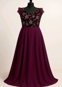 Purple Long Gown