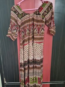 Jaipuri Print Long Dress