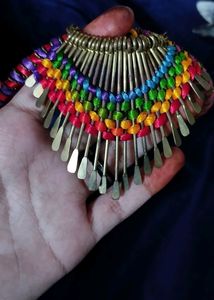 Multicolour Necklace - Thread Work