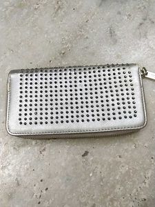 Studded Silver Wallet