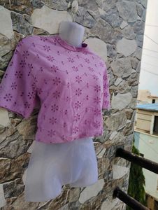 🎀Levender Cotton Top