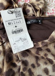 ZARA ANIMAL PRINT DRESS IN M SIZE