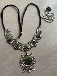 Oxidised Mor Pankh Set