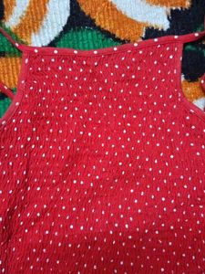 Red Polka Dot Tank Top