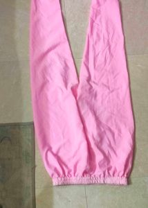 pink anarkali suit set