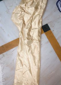 golden wedding gown