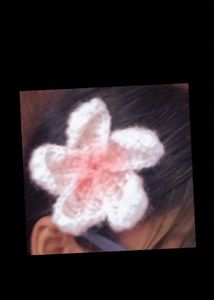 Handmade Crochet Flower Hair Clip