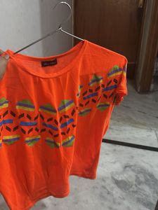 Orange Graphic Tee
