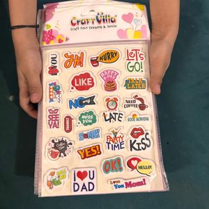 14 3d Stiker Sheet