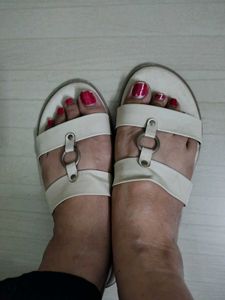 Elegant White Flats