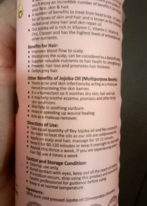 Rey Jojoba Oil - Multi-Purpose Beauty Elixir