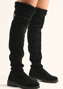 SSS Black Thigh High Boots