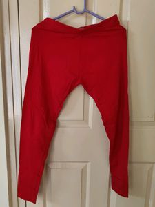Red Colour, Ankle Length Leggings
