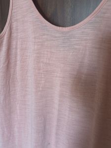 Casual Peach Tank Midi Dress