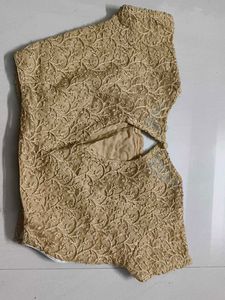 Embroidered Golden Blouse