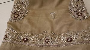 Jari Work 🤎 Light Brown Saree