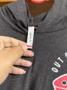 Gray Graphic Hoodie