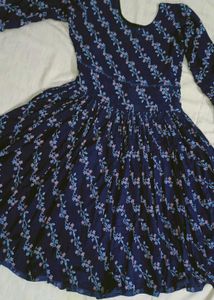 Blue Frock With Jeans