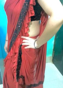 Ready To Wear Saree With Blouse And Petticoat