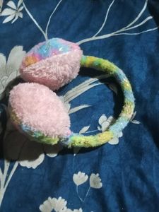 Fluffy Rainbow Earmuffs