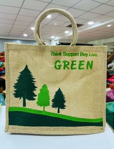 Shopping Bag Big Size Jute Fabric Premium New