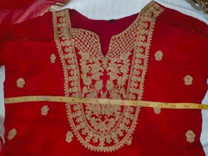 Hot Red Heavy Garara Suit ❤️