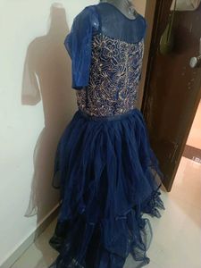 Elegant Blue Ethnic Gown