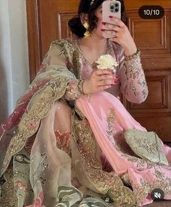 Elegant Pink Kurta and plazzo Set