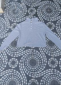 Grey Long Sleeve Top