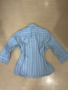 Striped Button-Down Top