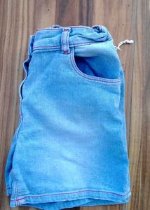 Blue Denim Shorts