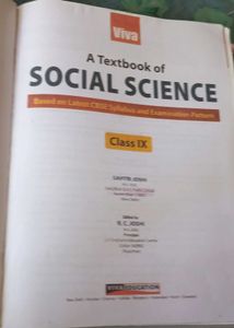 Social science book for class 9