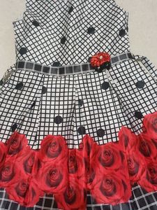 Cute Girls Rose Dress