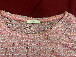 Branded Pink knit top From Pageboy (Japan)
