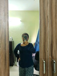 Navy Blue Full Sleeve Top