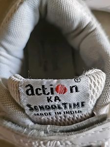 Kids White school shoes