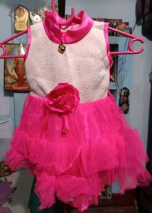 Pink Ruffle Party Dress