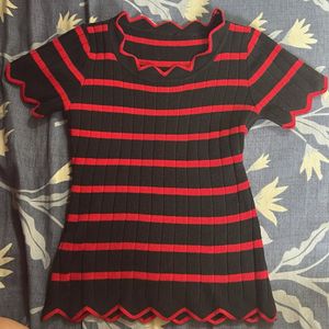 Red And Black Top